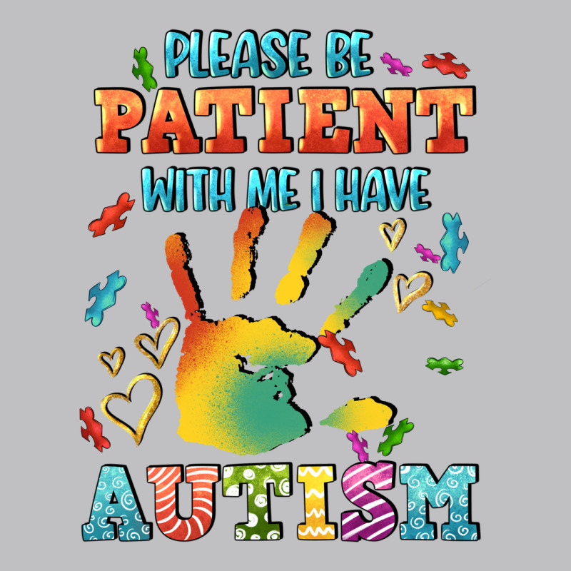 Please Be Patient With Me I Have Autism Long Sleeve Tee by CowGirlArtShop | Teevron