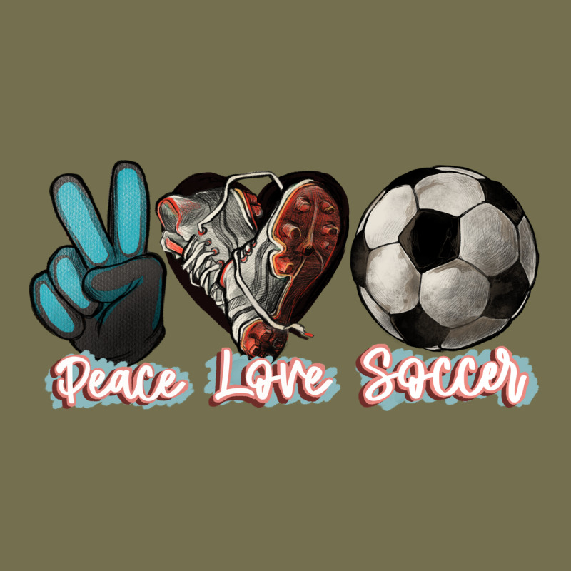 Peace Love Soccer Vintage Hoodie by HowdyJamesFarm | Teevron