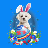 Bunny Maltese With Egg Basket Easter Flower Hunting Egg Zipper Hoodie | Teevron