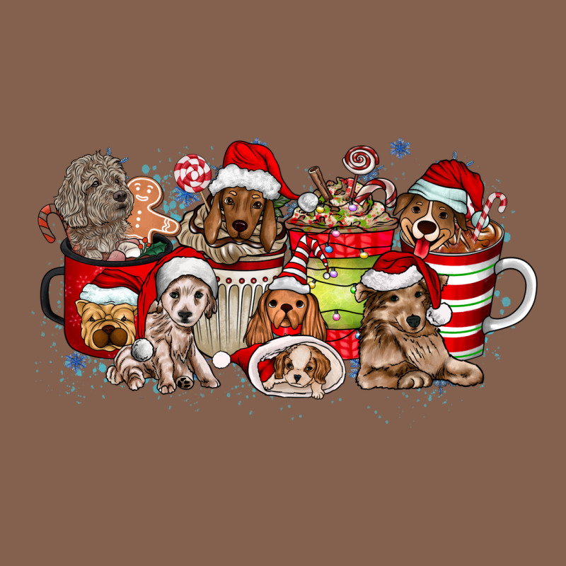 Christmas Dog Coffee Zipper Hoodie by CowhideDigitalArt | Teevron