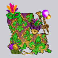 Louisiana Map Mardi Gras Classic Tee | Teevron