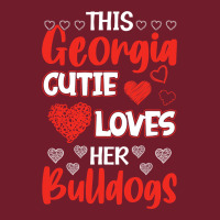 This Georgia Cutie Loves Her Bulldogs Fun Football Zipper Hoodie | Teevron