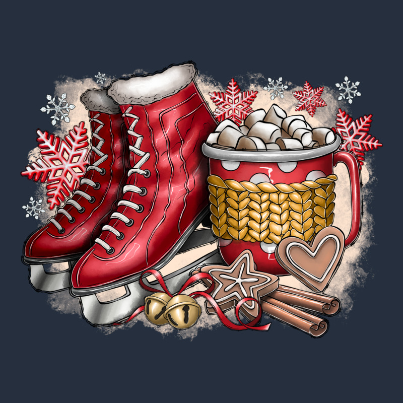 Christmas Ice Skating Zipper Hoodie by CowhideDigitalArt | Teevron