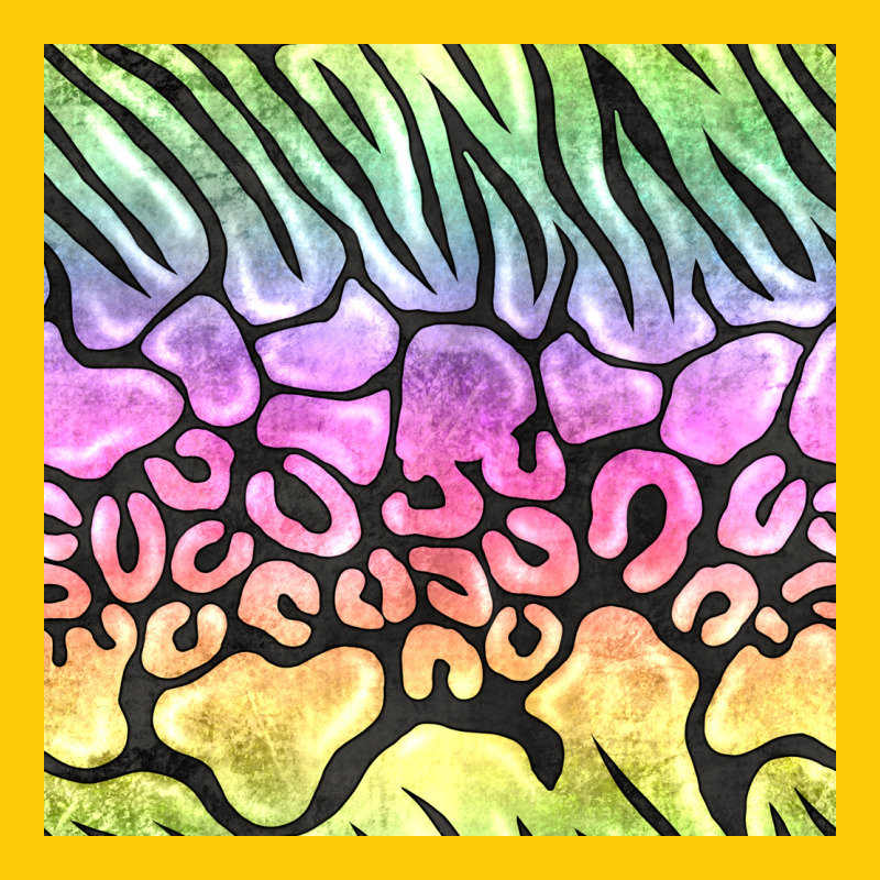Neon Rainbow Safari Seamless Pattern Premium Hoodie by BundleAndBundleShop | Teevron