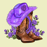 Purple Cowgirl  And Roses Urban Hoodie | Teevron