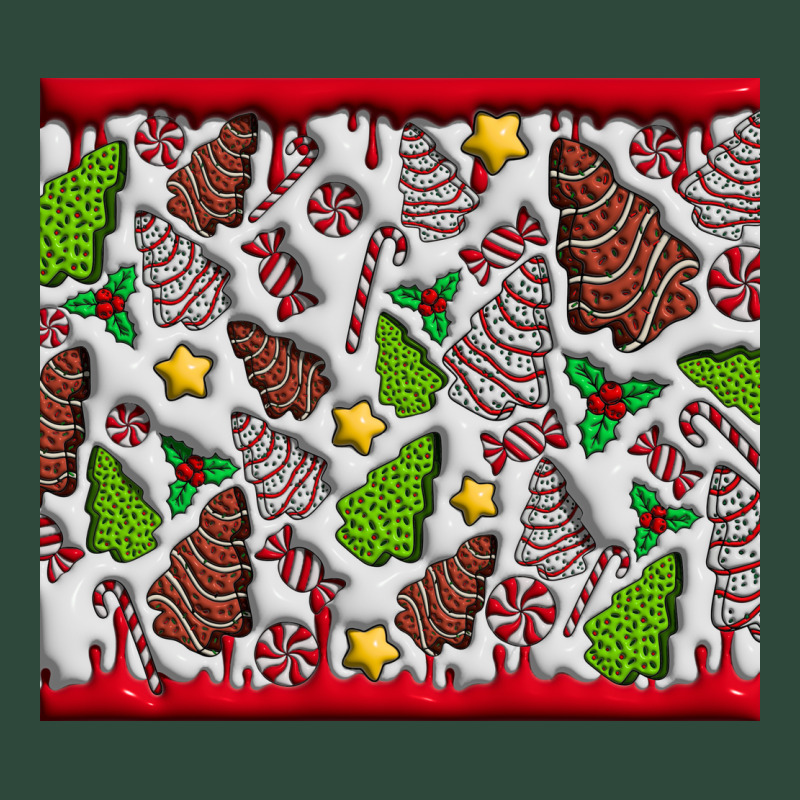 Christmas Cakes Zipper Hoodie by CowhideDigitalArt | Teevron