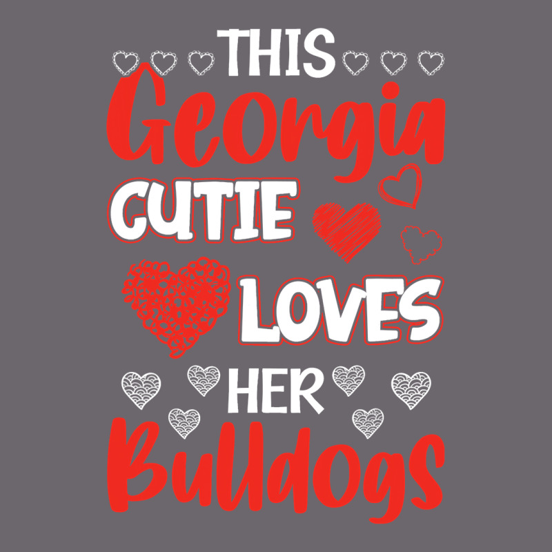 This Georgia Cutie Loves Her Bulldogs Fun Football Premium Sweatshirt by minhPixels | Teevron
