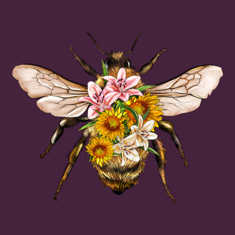 Bee With Flowers Premium Tee by Artiststas | Teevron