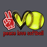 Peace Love Softball Vintage Hoodie | Teevron