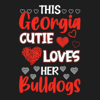 This Georgia Cutie Loves Her Bulldogs Fun Football Heavyweight Hoodie | Teevron