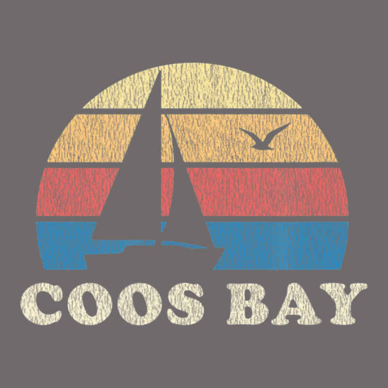 Coos Bay Or Vintage Sailboat 70s Throwback Sunset Urban Hoodie by minhPixels | Teevron