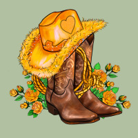 Yellow  Cowgirl And Roses Urban Hoodie | Teevron