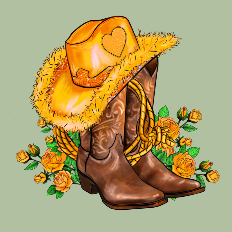 Yellow  Cowgirl And Roses Urban Hoodie by AdoDesignShop | Teevron