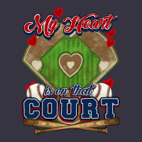 My Heart Is On That Court Baseball Vintage Hoodie | Teevron