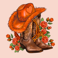 Orange  Cowgirl  And Roses Urban Hoodie | Teevron