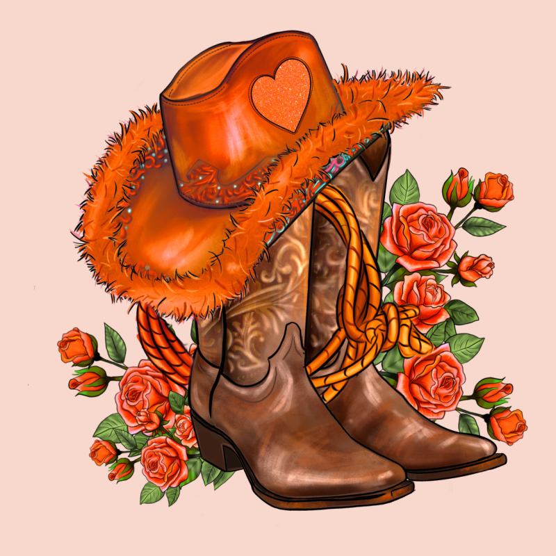 Orange  Cowgirl  And Roses Urban Hoodie by AdoDesignShop | Teevron