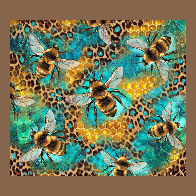 Honeycomb And Bees With Leopard Premium Tee by Artiststas | Teevron