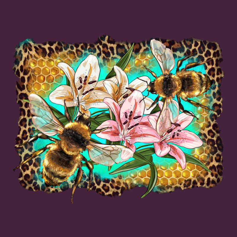 Bees And Lilies With Leopard Premium Tee by Artiststas | Teevron