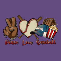 Peace Love Baseball Vintage Hoodie | Teevron