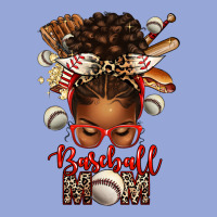 Baseball Mom Afro Messy Bun Classic Tee | Teevron