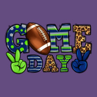 Game Day Green And Blue Team Color Vintage Hoodie | Teevron