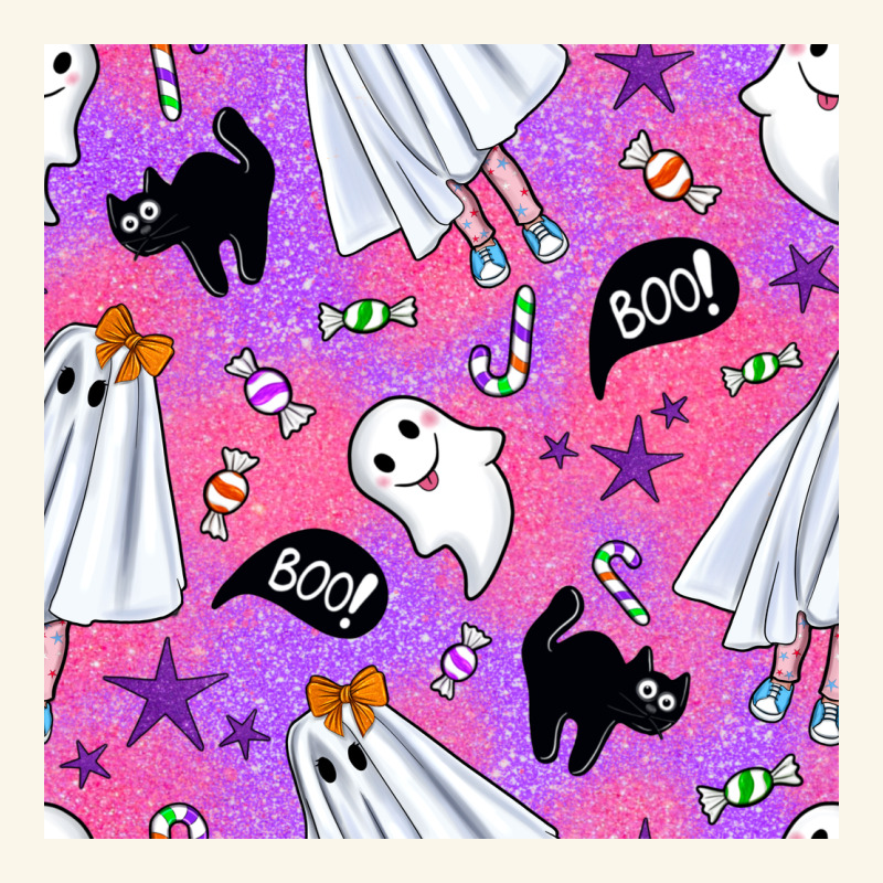 Cute Ghost Halloween Seamless Pattern Premium Hoodie by BundleAndBundleShop | Teevron