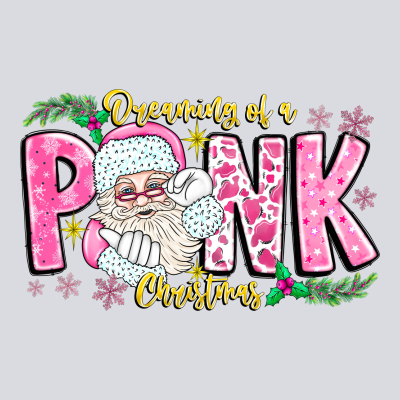 Dreaming Of A Pink Christmas Zipper Hoodie by CowhideDigitalArt | Teevron