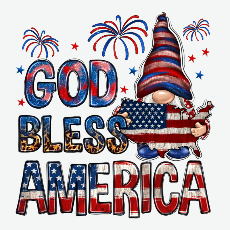 God Bless America With Gnome 4th Of July Urban Heavy Tee by HowdyJamesFarm | Teevron
