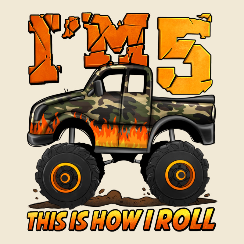 I'm Five This Is How I Roll Monster Truck Birthday Ladies Tee by Jasminsmagicworld | Teevron