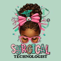 Surgical Technologist Afro Messy Bun Classic Tee | Teevron