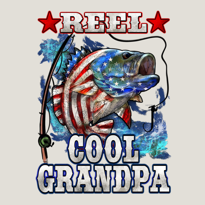 Reel Cool Grandpa American Flag Bass Heavy Core Tee by LillyAllenDesigns | Teevron