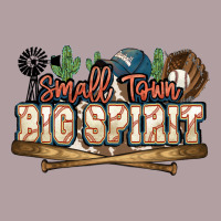 Small Town Big Spirit Baseball Vintage Hoodie | Teevron