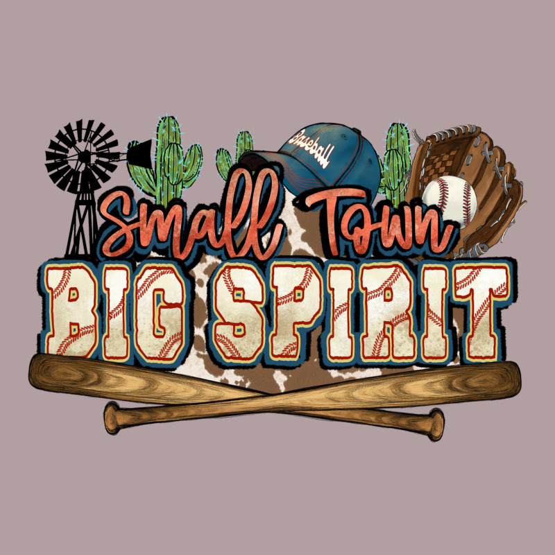 Small Town Big Spirit Baseball Vintage Hoodie by HowdyJamesFarm | Teevron