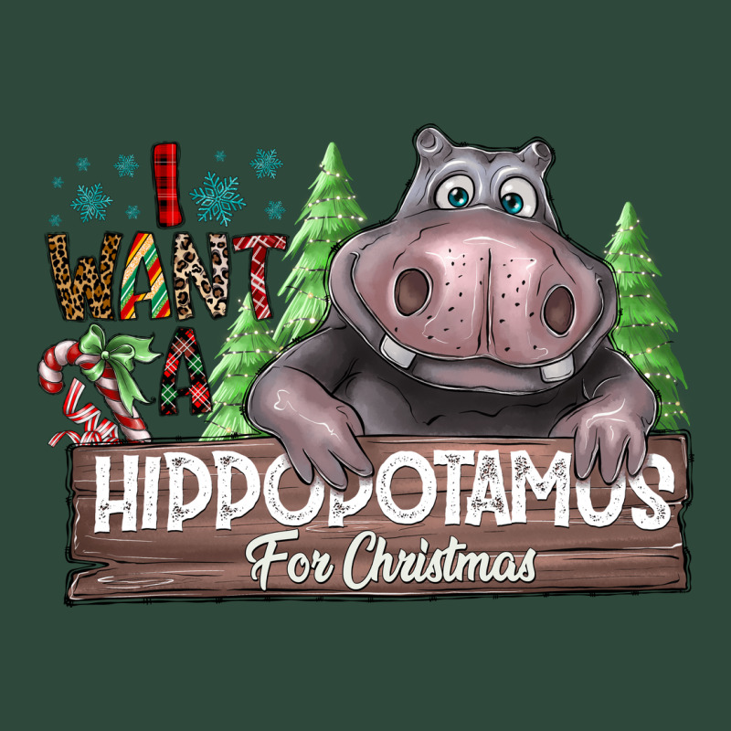 I Want A Hippopotamus For Christmas Zipper Hoodie by CowhideDigitalArt | Teevron