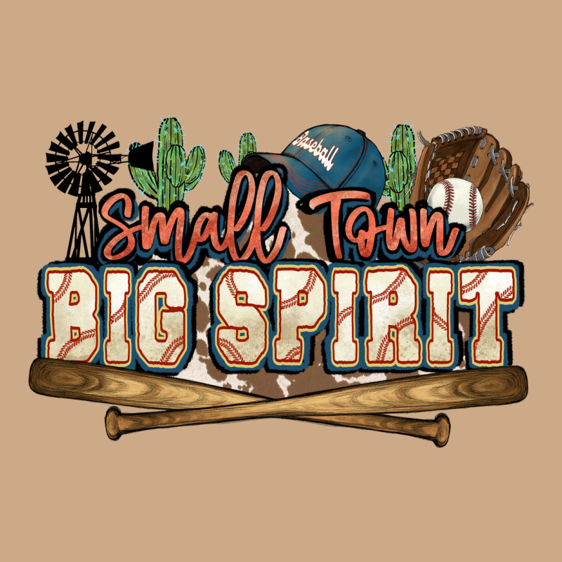 Small Town Big Spirit Baseball Vintage Hoodie by HowdyJamesFarm | Teevron