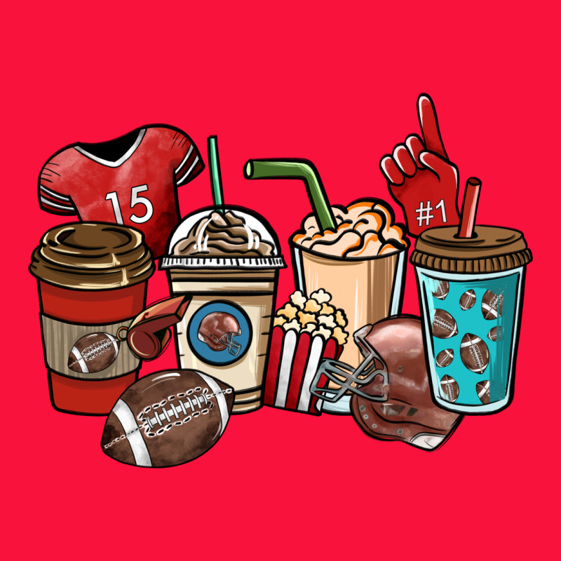 Football Coffee Cups Classic Tee by NancyCooperArtShop | Teevron