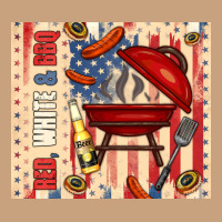 Red White And Bbq Usa Flag Vintage Tee | Teevron