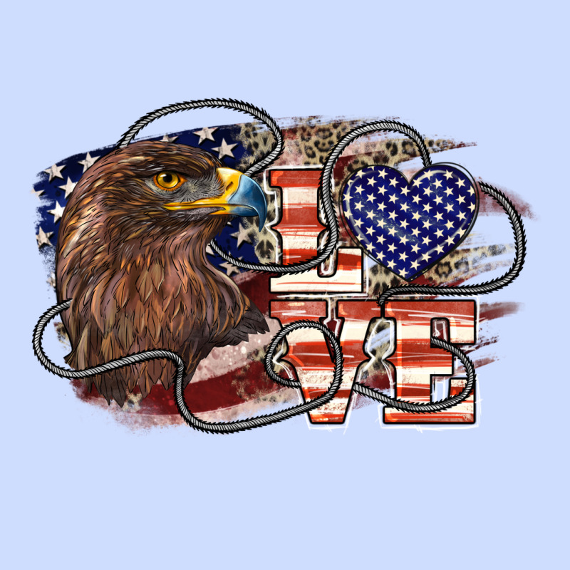 Love America Eagle 4th Of July Urban Heavy Tee by HowdyJamesFarm | Teevron