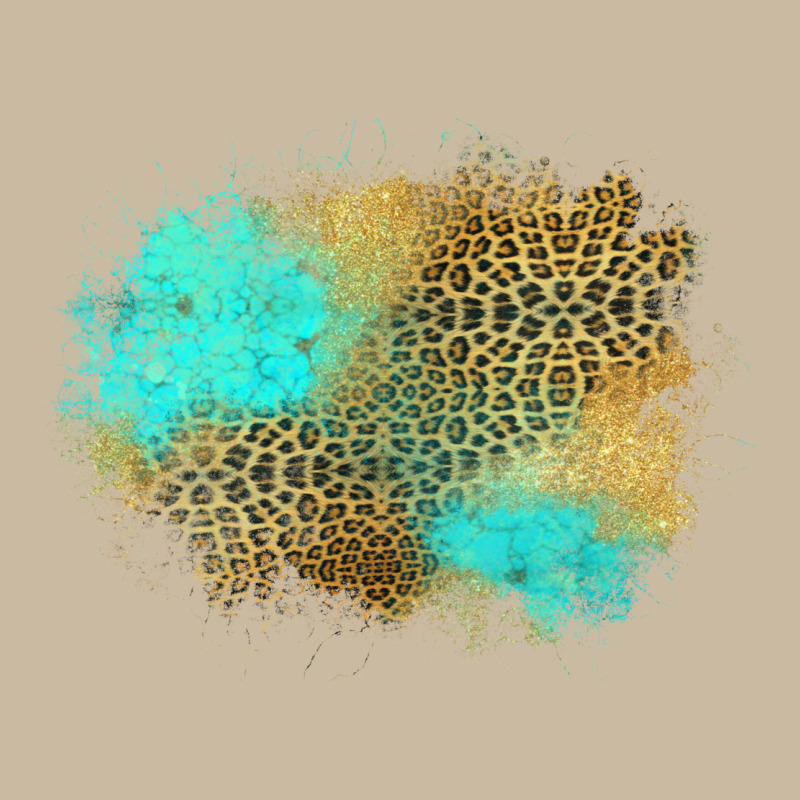 Turquoise Leopard Patch Long Sleeve Tee by Jasminsmagicworld | Teevron