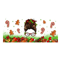 christmas mama messy bun | Teevron