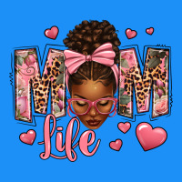 Afro Messy Bun Mom Life Classic Tee | Teevron