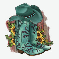 Turquoise Cowboy Boots Urban Heavy Tee | Teevron