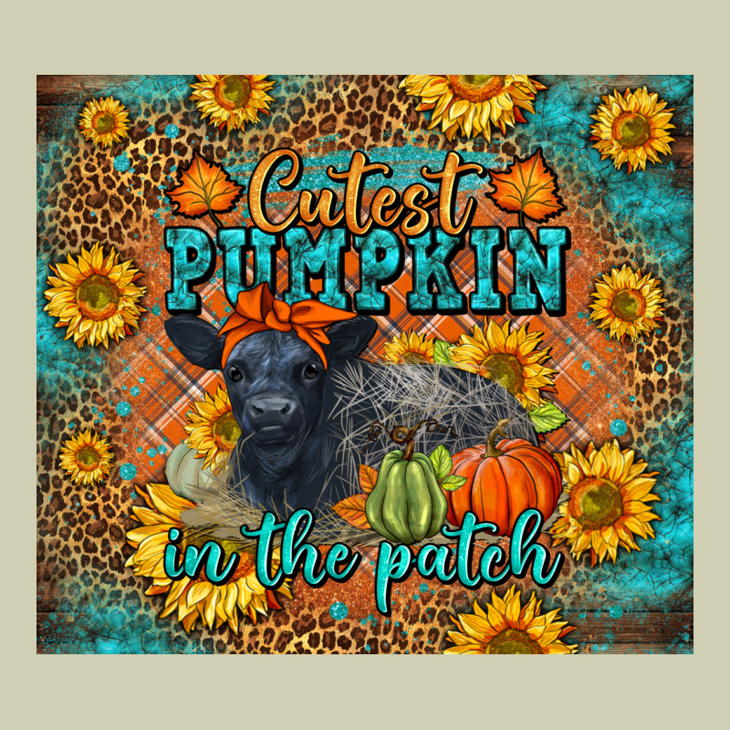 Fall Cutest Pumpkin In The Patch Cute Cow Tumbler Heavy Core Tee by LillyAllenDesigns | Teevron
