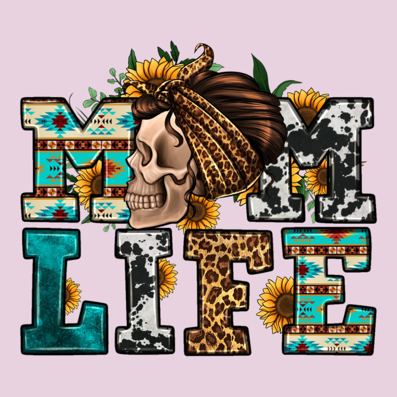 Western Momlife Skull With Bandana Ladies Tee by Jasminsmagicworld | Teevron
