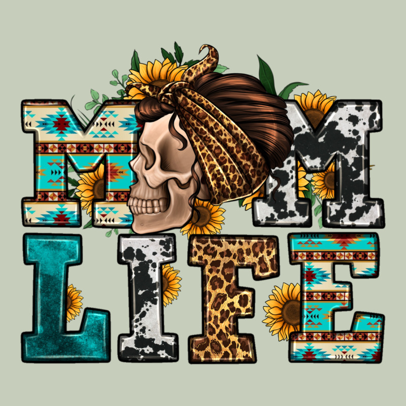 Western Momlife Skull With Bandana Ladies Tee by Jasminsmagicworld | Teevron
