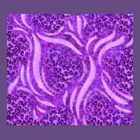 Purple Glitter With Leopard Pattern Vintage Hoodie | Teevron