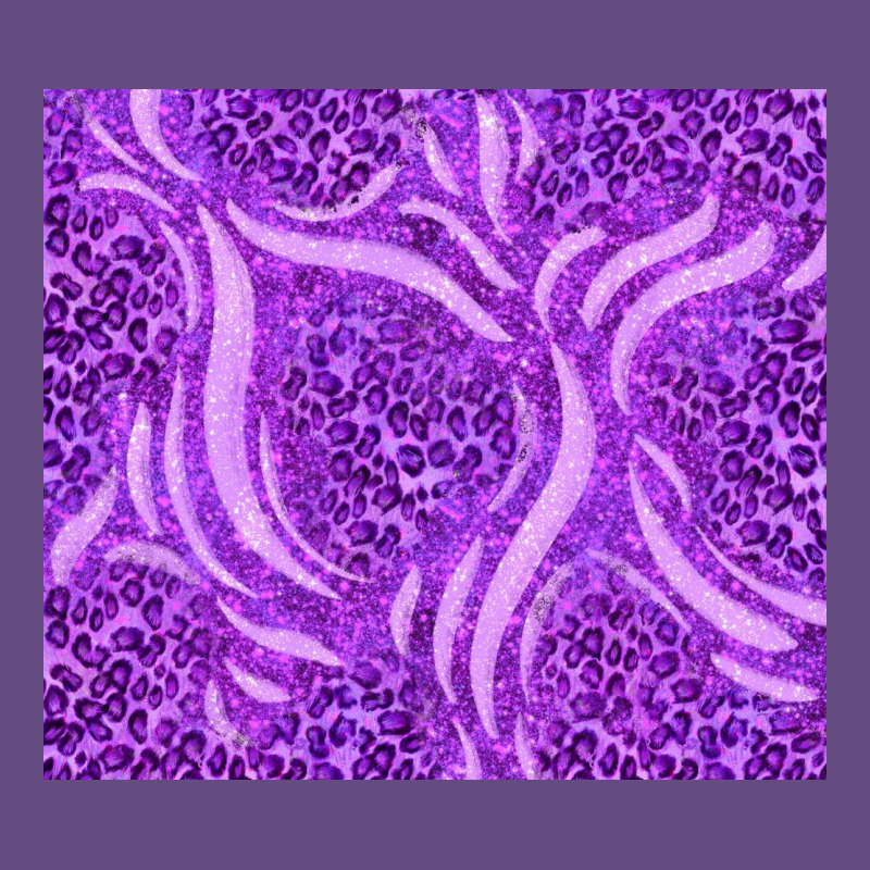 Purple Glitter With Leopard Pattern Vintage Hoodie by TumblerDesignByShophia | Teevron
