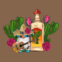Mexican Tequila Gnomes Guitar Roses Cactus Serape Premium Tee | Teevron