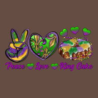 Peace Love Mardi Gras King Cake Long Sleeve Tee | Teevron