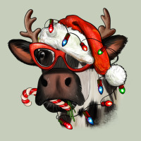 Christmas Cow With Antlers Ladies Tee | Teevron